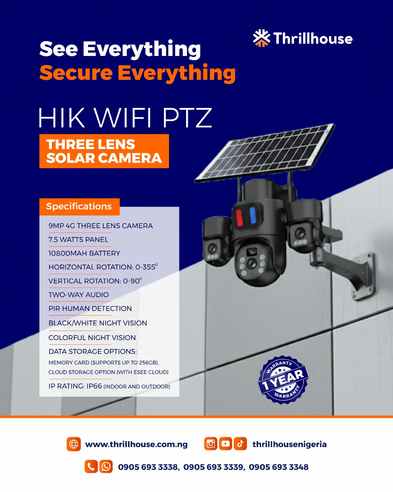 HIK WIFI PTZ - Three Lens Solar Camera - Image 2