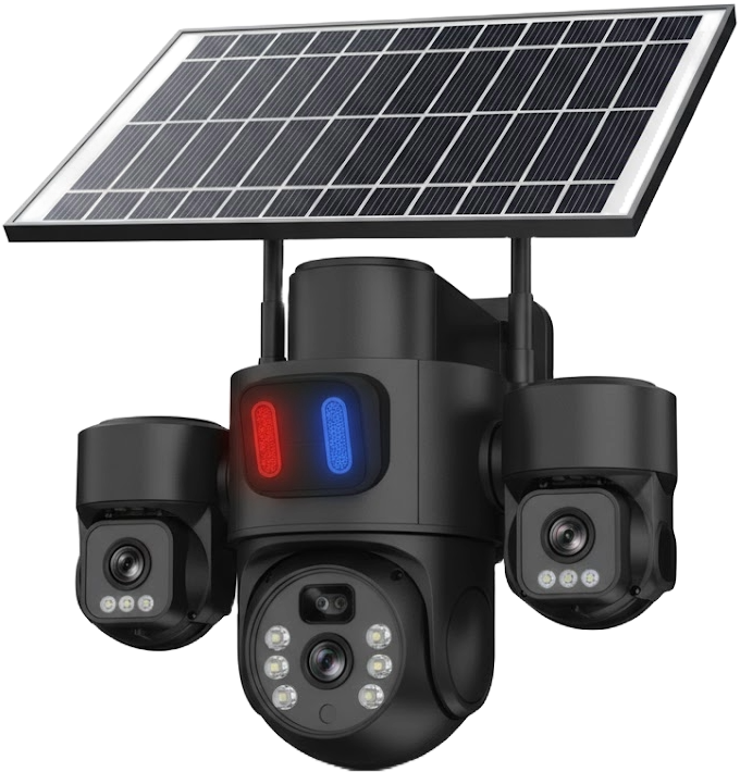 Three lens solar camera